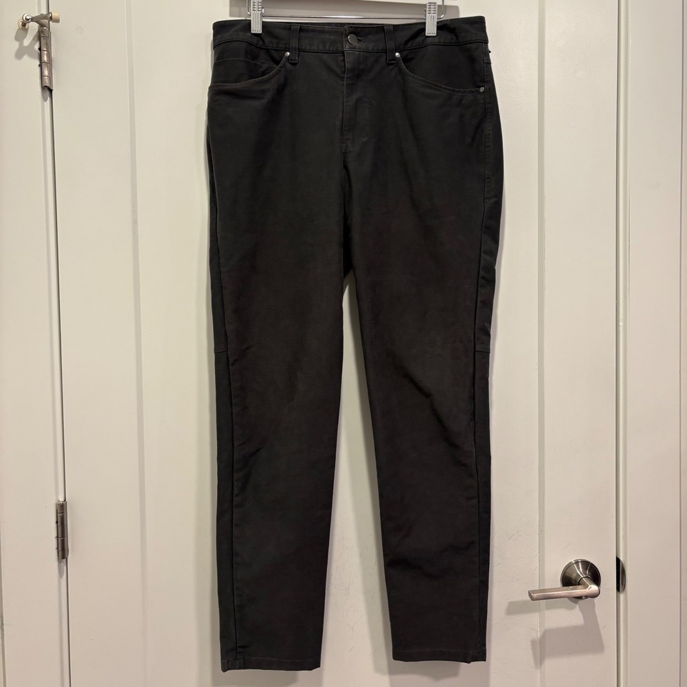Lululemon ABC Pants Mens 34 Slim Fit Five Pocket Charcoal Grey Trousers